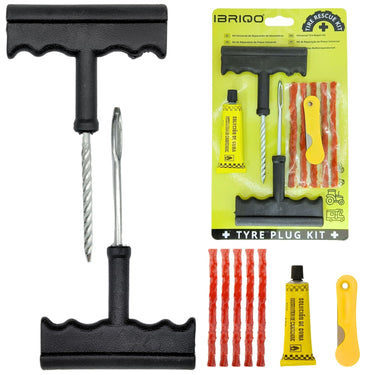 IBRIQO® Kit Reparación Pinchazos para Neumáticos